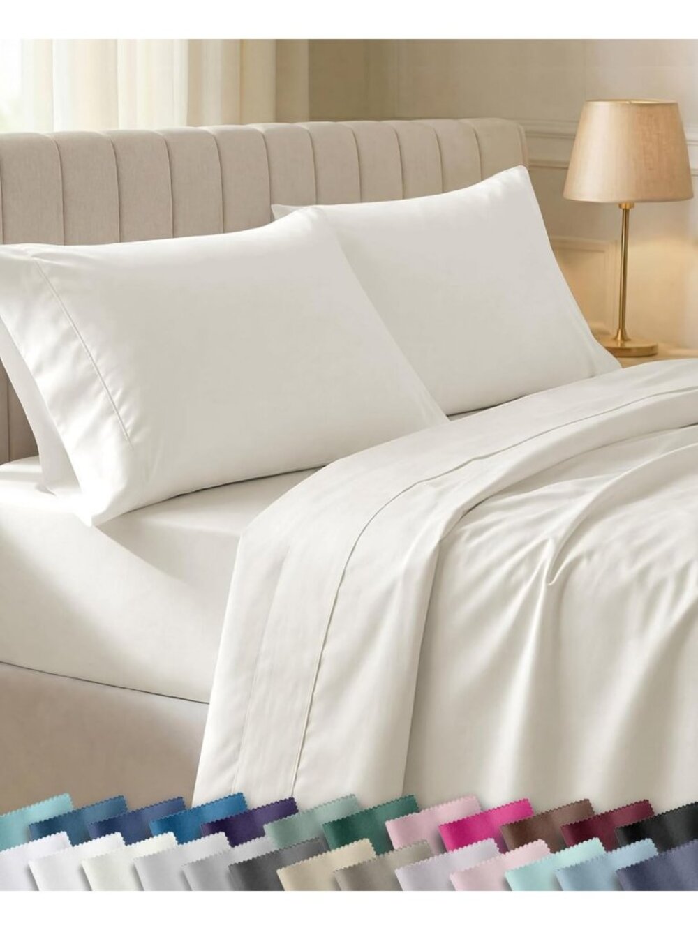 Soft 100% Cotton Twin XL Bedding Sheet Set - 3 Piece, Cozy & Breathable Home